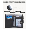 image:imageBOSTANTEN Small Wallet for Women Leather RFID Blocking Card Holder Bifold Compact Wallets With Zipper Coin Pocket GreenBlack