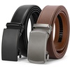 image:imageBOSTANTEN Leather Ratchet Belts for Men 2 Pack Trimmable 1 38 Gift Boxed011black and Brown