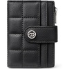 image:imageBOSTANTEN Small Wallet for Women Leather RFID Blocking Card Holder Bifold Compact Wallets With Zipper Coin Pocket GreenBlack