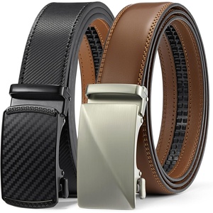 image:imageBOSTANTEN Leather Ratchet Belts for Men 2 Pack Trimmable 1 38 Gift Boxed008black and Brown