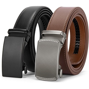 image:imageBOSTANTEN Leather Ratchet Belts for Men 2 Pack Trimmable 1 38 Gift Boxed011black and Brown