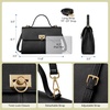 image:imageBOSTANTEN Handbags For Women Structured Top Handle Purse Vintage Satchel BagBlack