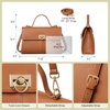 image:imageBOSTANTEN Handbags For Women Structured Top Handle Purse Vintage Satchel BagBrown