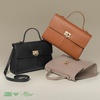 image:imageBOSTANTEN Handbags For Women Structured Top Handle Purse Vintage Satchel BagBrown