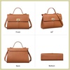 image:imageBOSTANTEN Handbags For Women Structured Top Handle Purse Vintage Satchel BagBrown