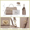 image:imageBOSTANTEN Handbags For Women Structured Top Handle Purse Vintage Satchel BagGrey Brown