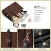 image:imageBOSTANTEN Handbags for Women Work Top Handle Purse Satchel BagsCoffee Color Mixed With Black