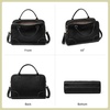 image:imageBOSTANTEN Square Purses for Women Structured Designer Satchel HandbagsBlackvegan Leather