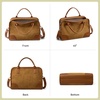 image:imageBOSTANTEN Square Purses for Women Structured Designer Satchel HandbagsBrownsuede