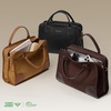 image:imageBOSTANTEN Square Purses for Women Structured Designer Satchel HandbagsCoffeesuede