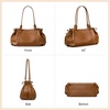 image:imageBOSTANTEN Tote Bag for Women Large Drawstring Dumpling Hobo Shoulder BagBrown