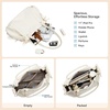 image:imageBOSTANTEN Tote Bag for Women Large Drawstring Dumpling Hobo Shoulder BagWhite