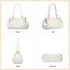 image:imageBOSTANTEN Tote Bag for Women Large Drawstring Dumpling Hobo Shoulder BagWhite