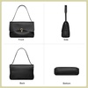 image:imageBOSTANTEN Vintage Shoulder Bag For Women Large Envelope Messenger BagBlack