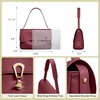 image:imageBOSTANTEN Vintage Shoulder Bag For Women Large Envelope Messenger BagWine Red