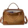 image:imageBOSTANTEN Square Purses for Women Structured Designer Satchel HandbagsBrownsuede