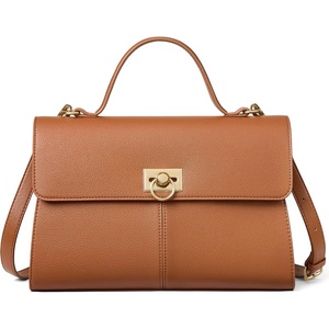 image:imageBOSTANTEN Handbags For Women Structured Top Handle Purse Vintage Satchel BagBrown