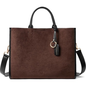 image:imageBOSTANTEN Handbags for Women Work Top Handle Purse Satchel BagsCoffee Color Mixed With Black