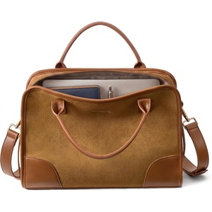 image:imageBOSTANTEN Square Purses for Women Structured Designer Satchel HandbagsBrownsuede