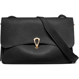 image:imageBOSTANTEN Vintage Shoulder Bag For Women Large Envelope Messenger BagBlack