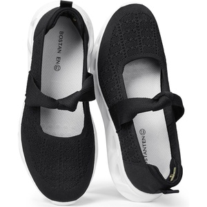 image:imageBOSTANTEN Mary Jane Sneakers with Mesh Women Slip On ShoesBlack