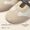 image:imageBOSTANTEN Ballet Sneakers Mary Jane Flats for Women Retro Trainer StyleBeige