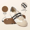 image:imageBOSTANTEN Ballet Sneakers Mary Jane Flats for Women Retro Trainer StyleBeige