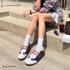 image:imageBOSTANTEN Ballet Sneakers Mary Jane Flats for Women Retro Trainer StyleNavy