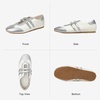 image:imageBOSTANTEN Ballet Sneakers Mary Jane Flats for Women Retro Trainer StyleSilver