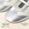 image:imageBOSTANTEN Ballet Sneakers Mary Jane Flats for Women Retro Trainer StyleSilver