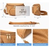 image:imageBOSTANTEN Bum Bag for Women Crossbody Bag with Adjustable Wide StrapFaux Suede Brown