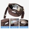 image:imageBOSTANTEN Bum Bag for Women Crossbody Bag with Adjustable Wide StrapFaux Suede Coffee