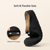 image:imageBOSTANTEN Clogs for Women Wide Width Comfortable Suede Mules with Soft Footbed and Arch Support Cute Slip On Potato Shoes02 Black