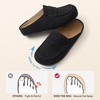 image:imageBOSTANTEN Clogs for Women Wide Width Comfortable Suede Mules with Soft Footbed and Arch Support Cute Slip On Potato Shoes02 Black