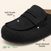 image:imageBOSTANTEN Clogs for Women Wide Width Comfortable Suede Mules with Soft Footbed and Arch Support Cute Slip On Potato Shoes02 Black