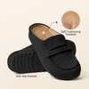 image:imageBOSTANTEN Clogs for Women Wide Width Comfortable Suede Mules with Soft Footbed and Arch Support Cute Slip On Potato Shoes02 Black