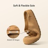 image:imageBOSTANTEN Clogs for Women Wide Width Comfortable Suede Mules with Soft Footbed and Arch Support Cute Slip On Potato Shoes02 Brown