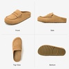 image:imageBOSTANTEN Clogs for Women Wide Width Comfortable Suede Mules with Soft Footbed and Arch Support Cute Slip On Potato Shoes02 Brown