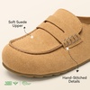 image:imageBOSTANTEN Clogs for Women Wide Width Comfortable Suede Mules with Soft Footbed and Arch Support Cute Slip On Potato Shoes02 Brown