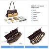 image:imageBOSTANTEN Shoulder Bag for Women Vegan Leather Purse and HandbagsApricot With Brownsuede