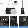 image:imageBOSTANTEN Shoulder Bag for Women Vegan Leather Purse and HandbagsBlackvagan Leather