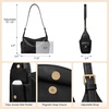 image:imageBOSTANTEN Slouchy Hobo Bag Vegan Leather Cargo Shoulder Purse for WomenBlack
