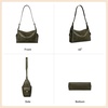 image:imageBOSTANTEN Slouchy Hobo Bag Vegan Leather Cargo Shoulder Purse for WomenGreen