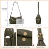 image:imageBOSTANTEN Slouchy Hobo Bag Vegan Leather Cargo Shoulder Purse for WomenGreen
