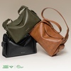 image:imageBOSTANTEN Slouchy Hobo Bag Vegan Leather Cargo Shoulder Purse for WomenGreen