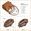image:imageBOSTANTEN Vegan Leather Bucket Bag Drawstring Crossbody Purse for WomenBrown