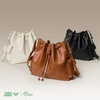 image:imageBOSTANTEN Vegan Leather Bucket Bag Drawstring Crossbody Purse for WomenBrown