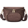 image:imageBOSTANTEN Bum Bag for Women Crossbody Bag with Adjustable Wide StrapFaux Suede Coffee