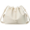 image:imageBOSTANTEN Vegan Leather Bucket Bag Drawstring Crossbody Purse for WomenBeige