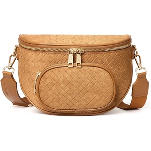 image:imageBOSTANTEN Bum Bag for Women Crossbody Bag with Adjustable Wide StrapFaux Suede Brown